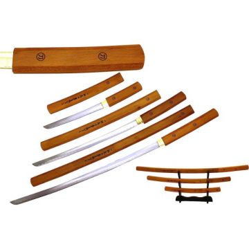 Snake Eye Tactical Shirasaya Wooden Samurai Sword Set Katana